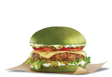 Pride burgers - The Proud burger με πράσινο ψωμί green bun μπεργκερ Goody's Delivery 