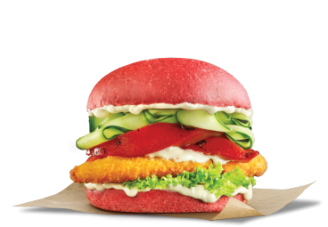 Pride burgers - The Loud burger με κόκκινο ψωμί red bun μπεργκερ Goody's Delivery 